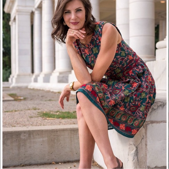 Anthropologie Adelyn Rae Embroidered Dress - Picture 8 of 8